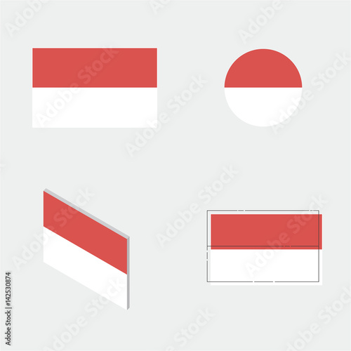 flag with flat design, circle design, isometric design and line design Free Download flag with flat design, circle design, isometric design and line design - GFXLoad