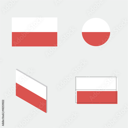 Free Download flag with flat design, circle design, isometric design and line design - GFXLoad