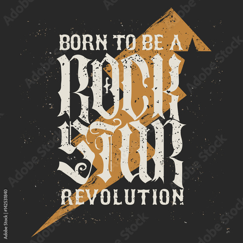 rock star lettering