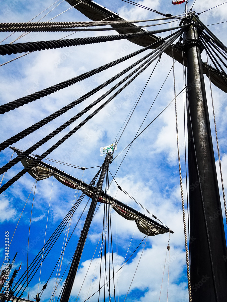 Fototapeta premium Old world masts