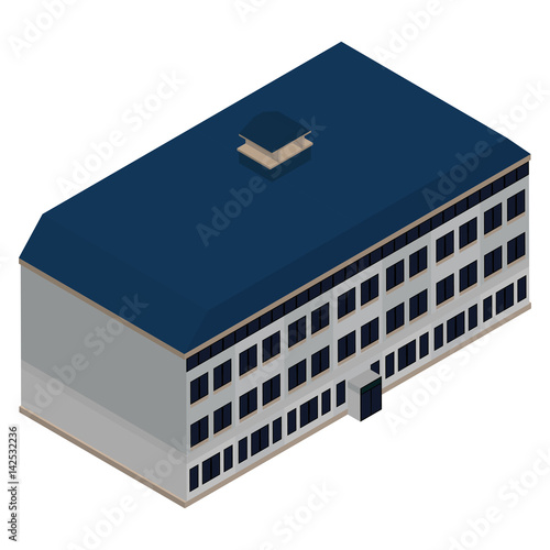Isolated isometric building