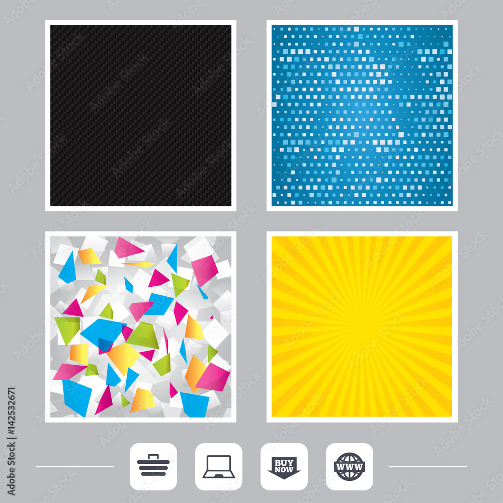 Online shopping icons. Notebook pc, cart, buy. Online shopping icons. Notebook pc, cart, buy.