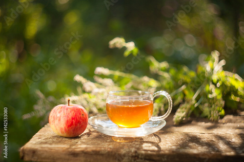 green tea in beautiful cup