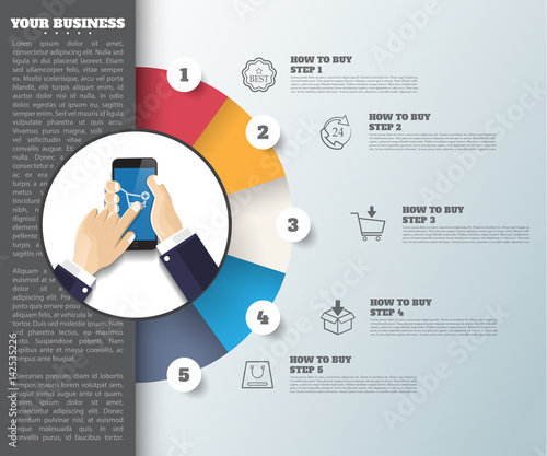 abstract idea background. business infographic can be used for your work, book cover, template, banner, vector/illustration.