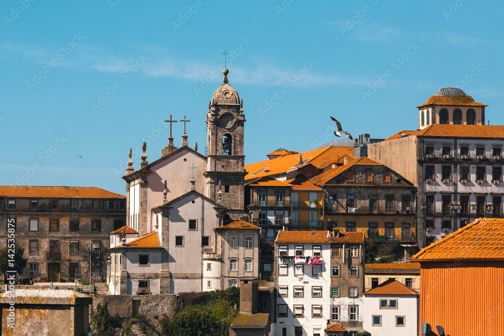 Old downtown of Porto, Portugal.