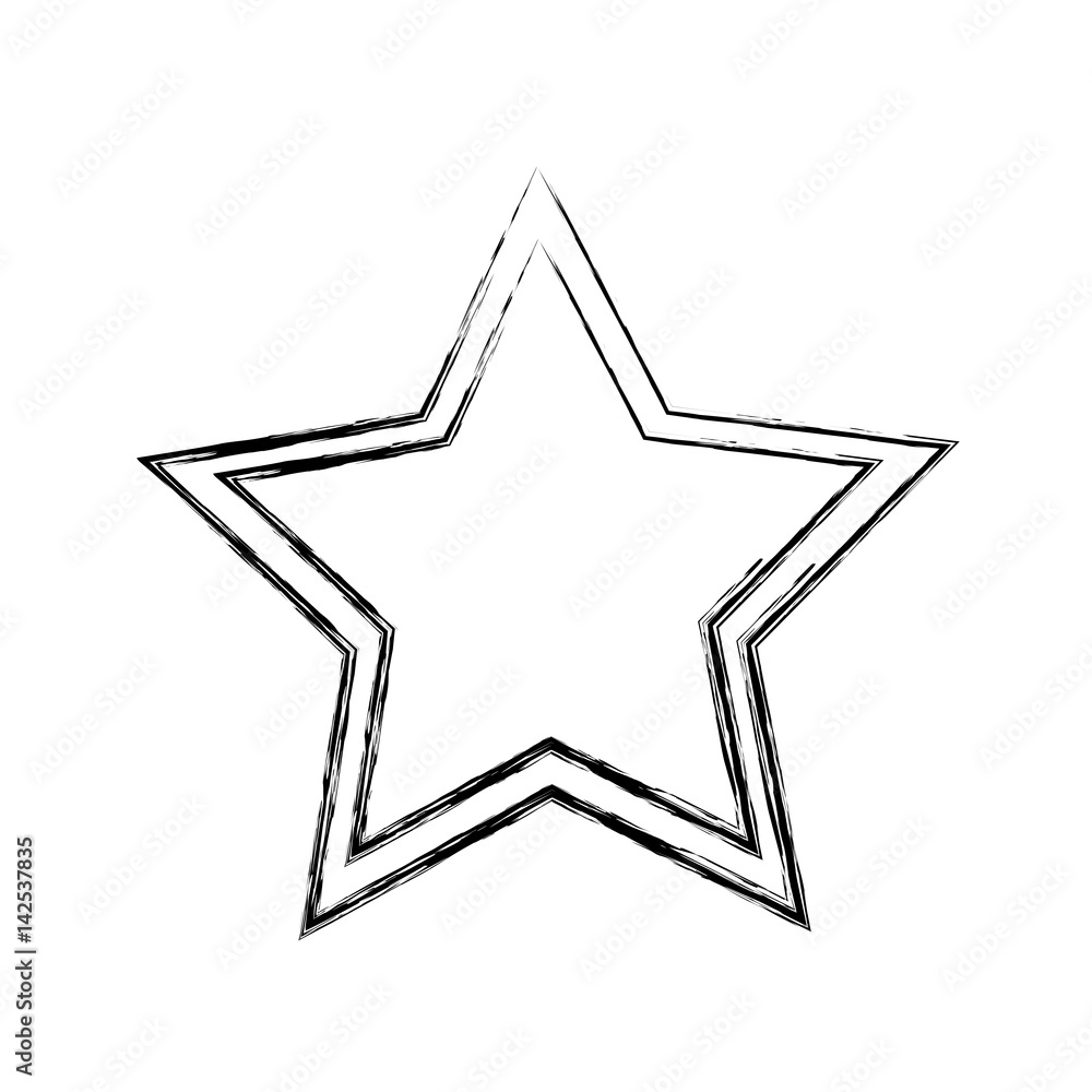 Star shape symbol icon vector illustration graphic design Stock