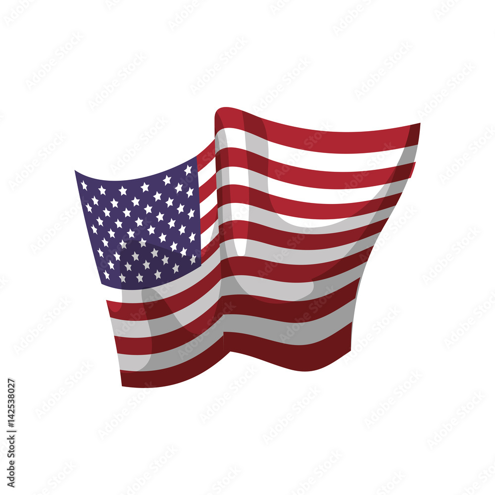 Fototapeta premium United states patriotic emblem icon vector ilustration graphic design
