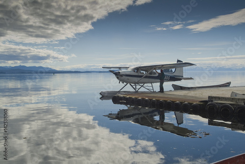 Floatplane at Dock, near Kake, Alaska