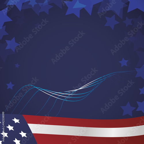 United states patriotic emblem icon vector ilustration graphic design