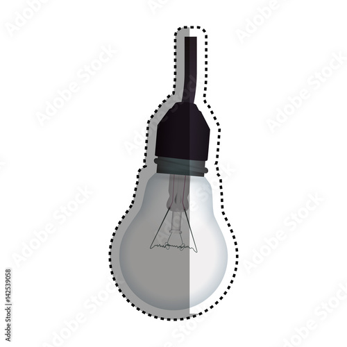 Bulb electric energy icon vector illustration graphic design