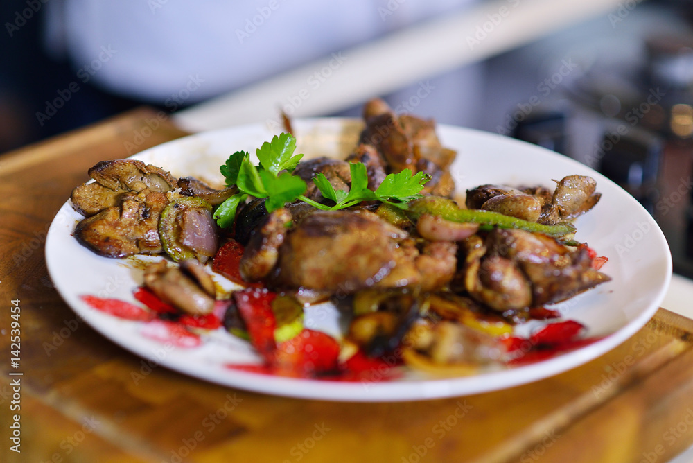 healthy foods are on the table in the kitchen