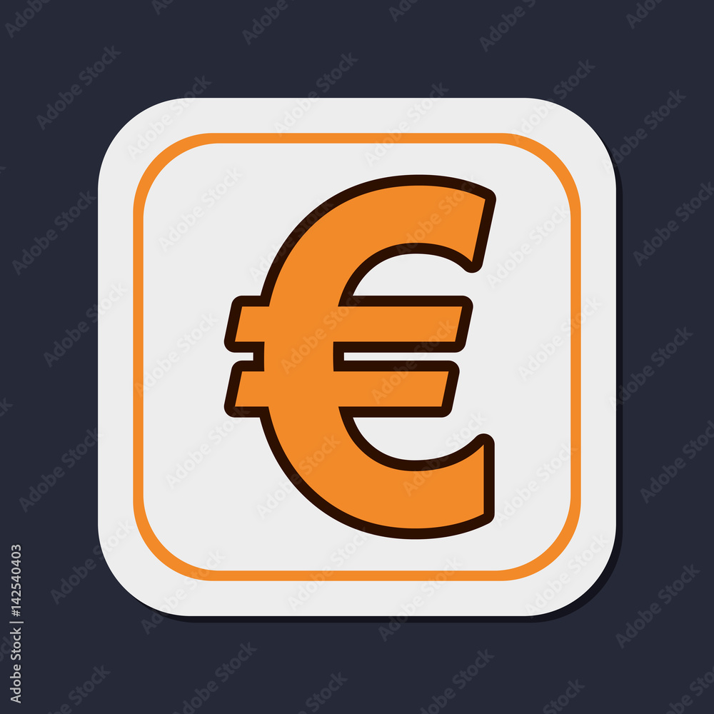 Euro money curreny icon vector illustration graphic design Euro money curreny icon vector illustration graphic design