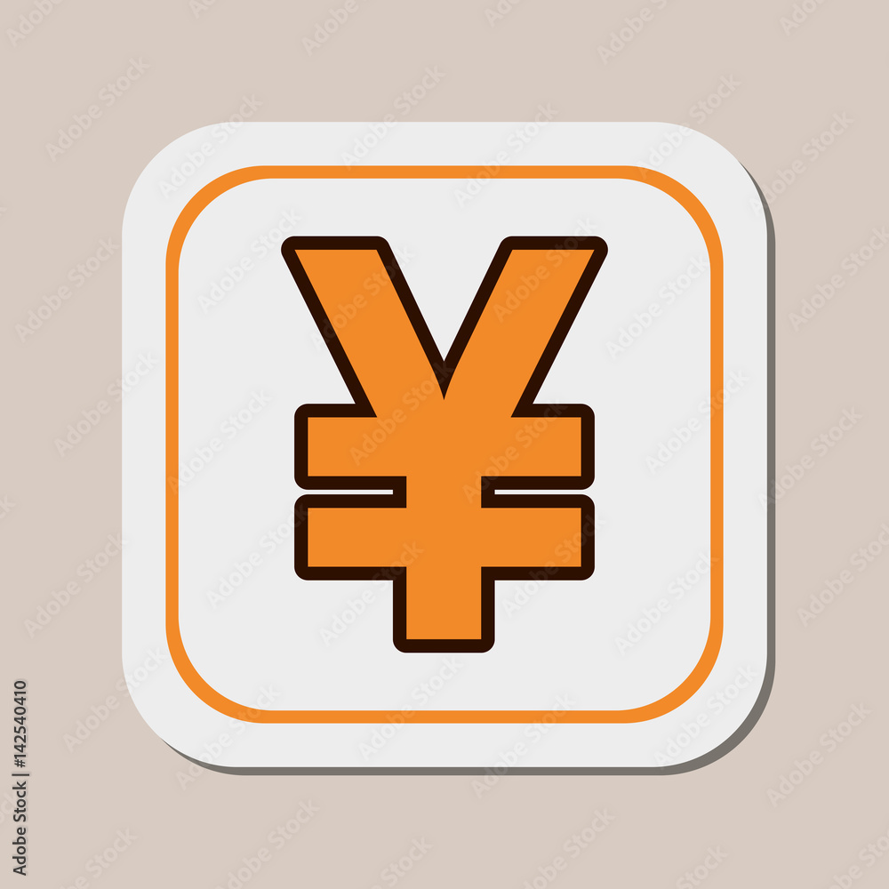 Yuan money currency icon vector illustration graphic design Yuan money currency icon vector illustration graphic design