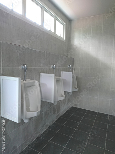 Urinals men public toilet.