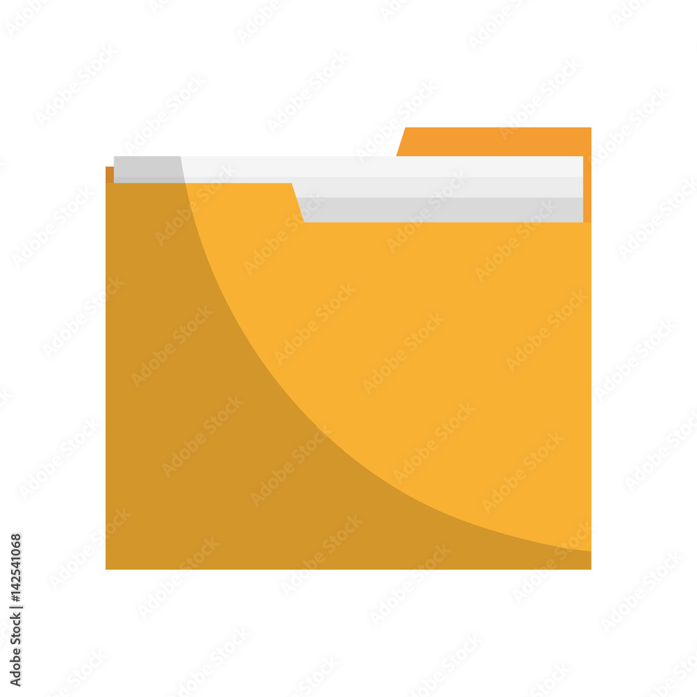document folder icon over white background. colorful design. vector illustration document folder icon over white background. colorful design. vector illustration