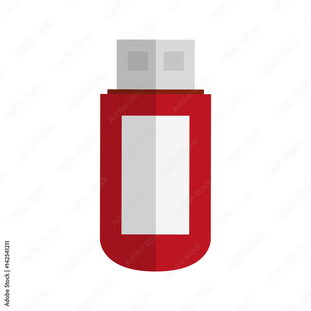 usb flash disk icon over white background. colorful design. vector illustration usb flash disk icon over white background. colorful design. vector illustration