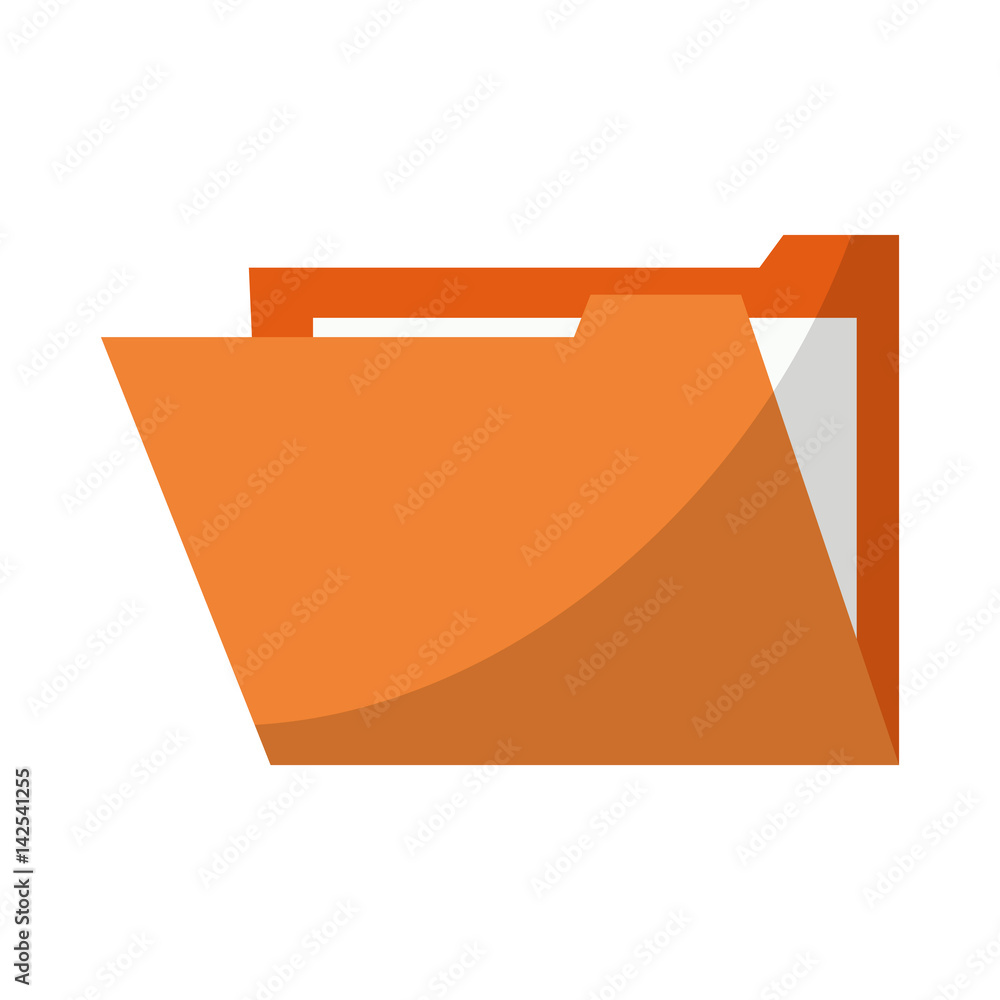 document folder icon over white background. colorful design. vector illustration document folder icon over white background. colorful design. vector illustration