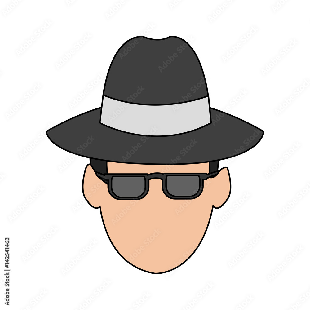 suspicious looking man criminal icon image vector illustration design suspicious looking man criminal icon image vector illustration design