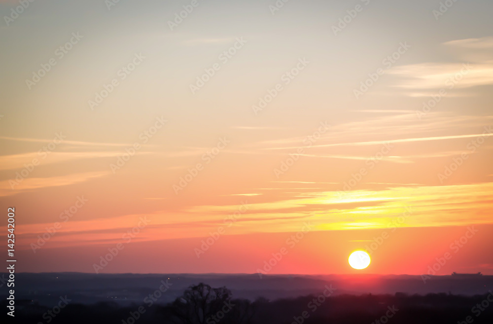 Cityscape Sunset Landscape Cityscape Sunset Landscape