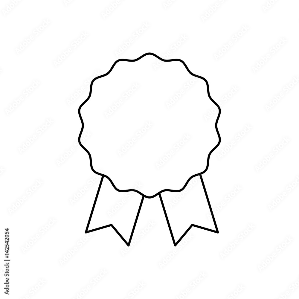 Award ribbon empty icon vector illustration graphic design Award ribbon empty icon vector illustration graphic design