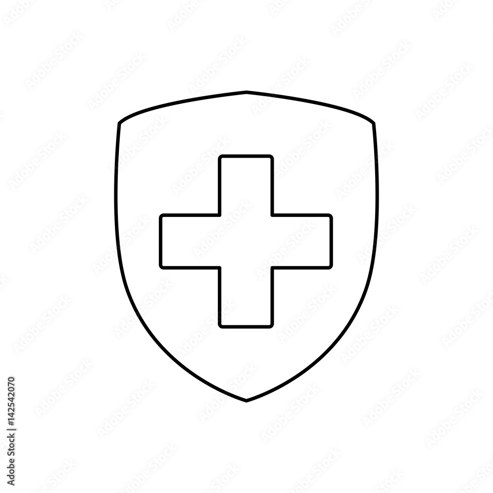 Fototapeta premium Medical healthcare service icon vector illustration graphic design