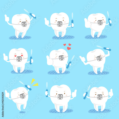 cute cartoon tooth