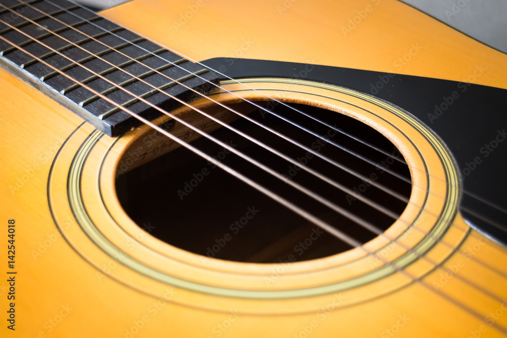 Wooden Yellow Classic Acoustic Guitar