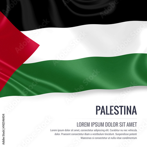 Silky flag of Palestina waving on an isolated white background with the white text area for your advert message. 3D rendering. Free Download Silky flag of Palestina waving on an isolated white background with the white text area for your advert message. 3D rendering. - GFXLoad