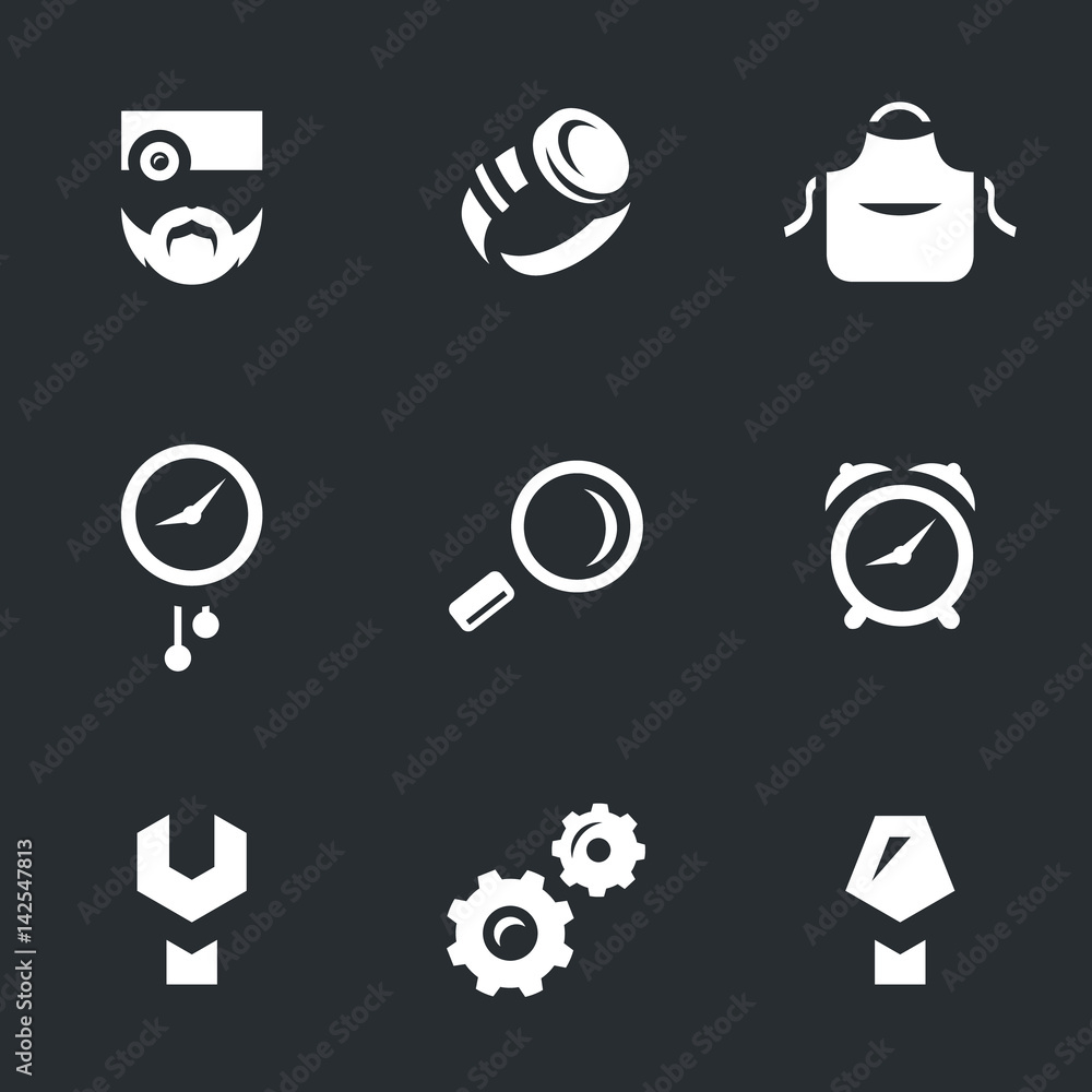 Vector Set of Watchmaker Icons.