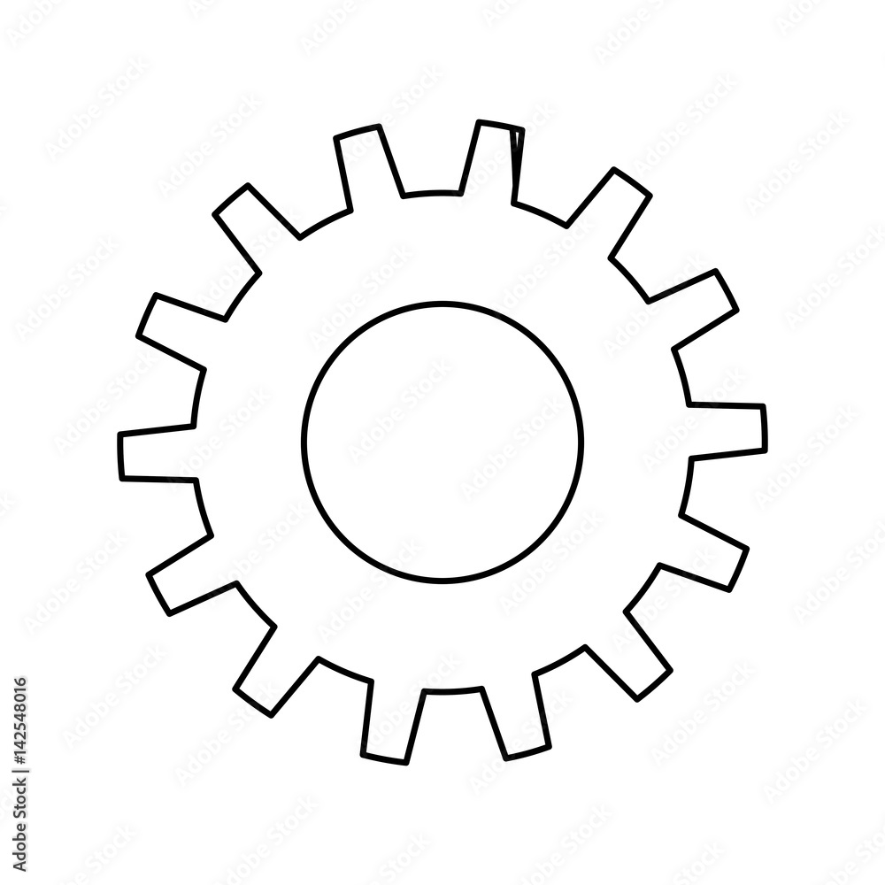 Gear machinery piece icon vector illustration graphic design Gear machinery piece icon vector illustration graphic design