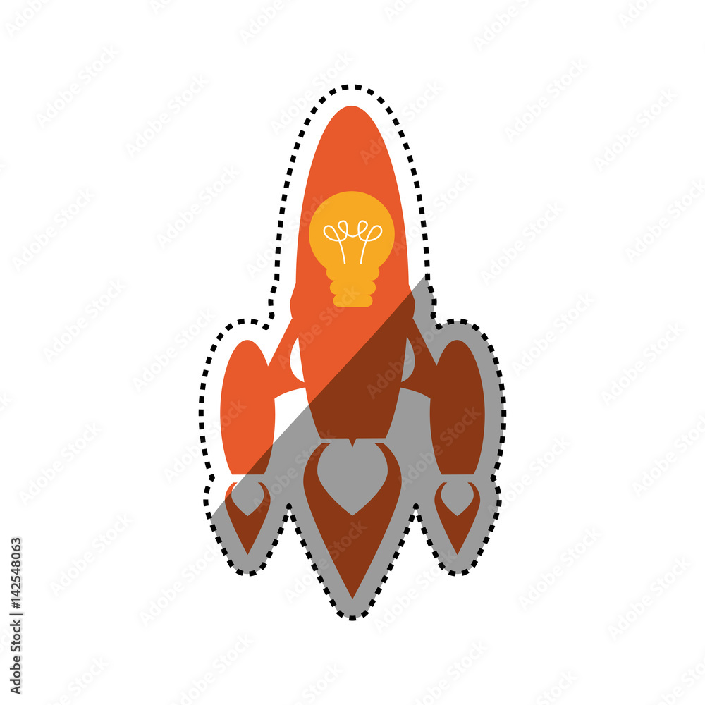 Start up spaceship concept icon vector illustration graphic design Start up spaceship concept icon vector illustration graphic design