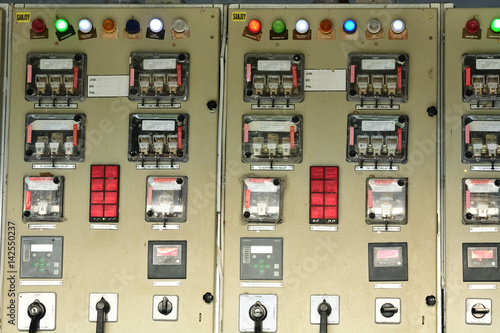 electric transformers machine with a control panel © suman