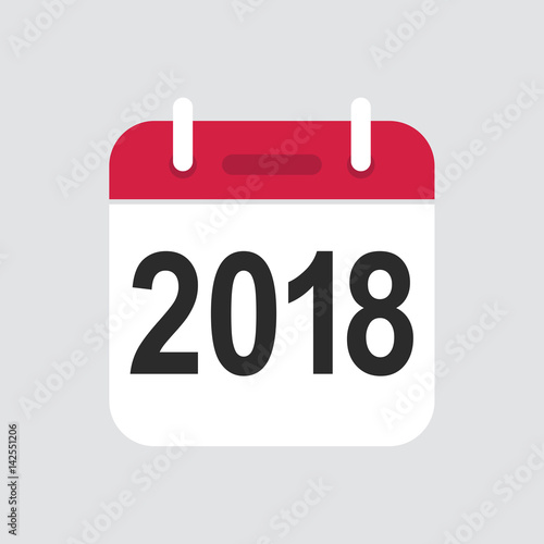 2018 Calendar icon vector