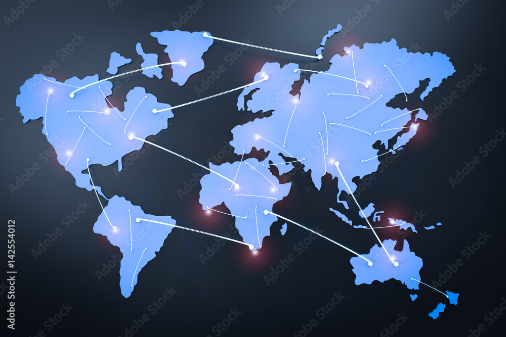 global network concept global network concept