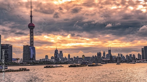 Photography The sunset of the Bund