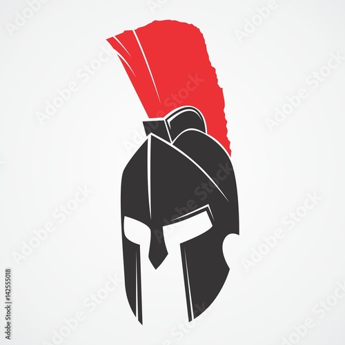 CARTOON MASCOT SPARTAN WARRIOR