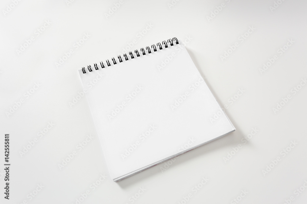 Blank white paper note Blank white paper note