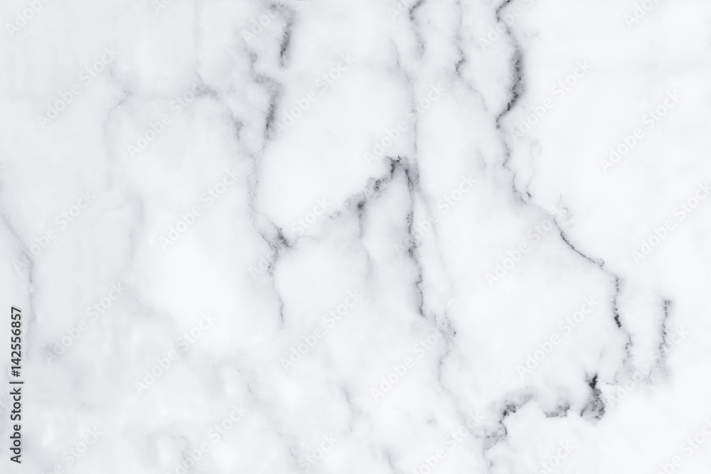 Fototapeta premium White marble floor texture and background.