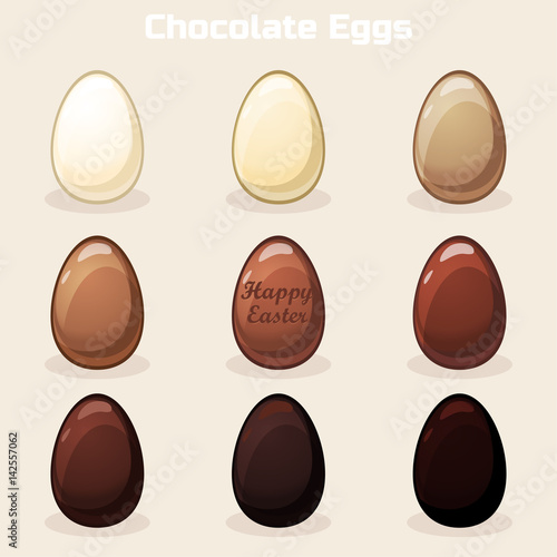 Cartoon Easter Chocolate Eggs © babysofja