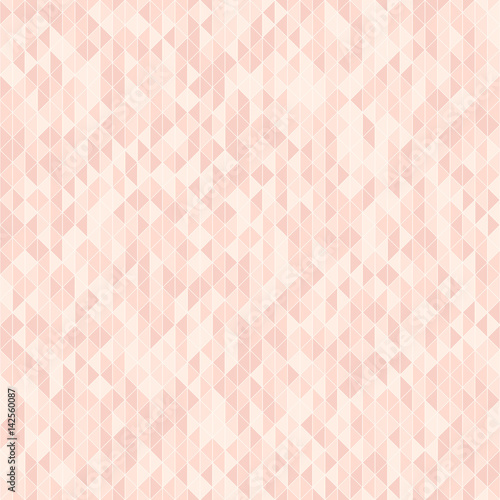 Rose triangle pattern. Seamless vector