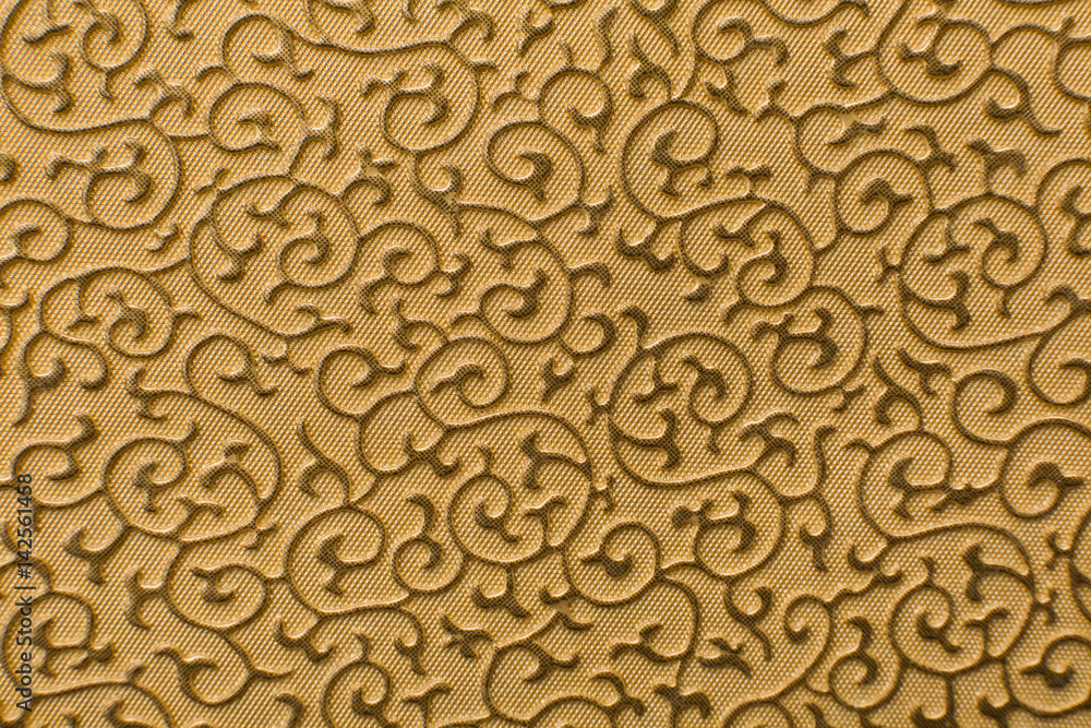 Brown leather texture print as background.