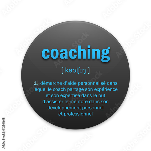 Icône COACHING avec définition