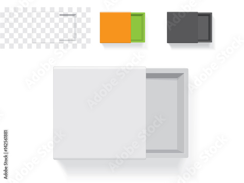A box for your logo and design. It's easy to change colors. Mock Up. Vector EPS 10