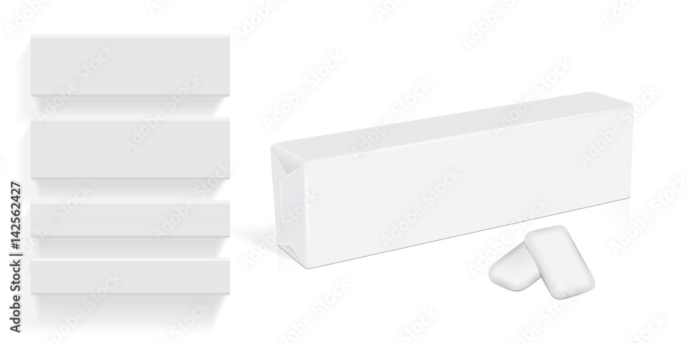 Chewing gum for your design and logo. Easy to change colors. Mock Up. Vector EPS 10 Chewing gum for your design and logo. Easy to change colors. Mock Up. Vector EPS 10