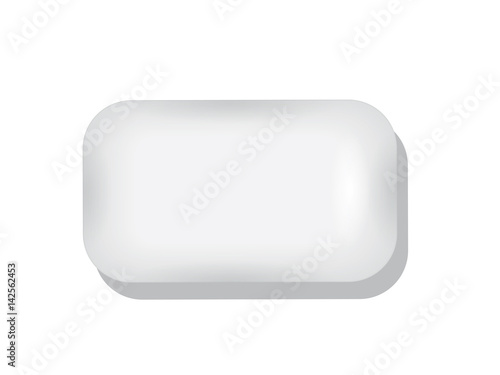 Chewing gum for your design and logo. Easy to change colors. Mock Up. Vector EPS 10