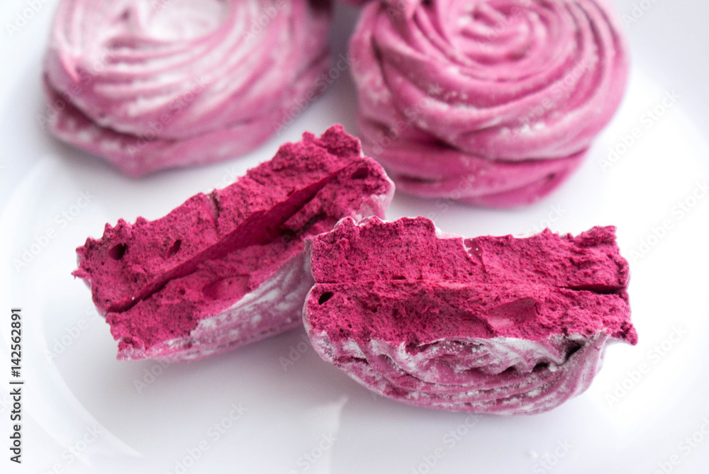Fototapeta premium Rose marshmallows