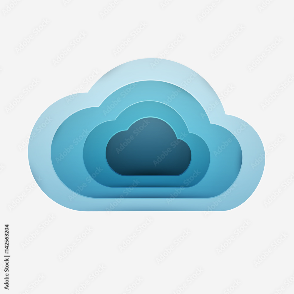 Paper art cartoon clouds in realistic trendy craft style. Modern origami design template. Concept inspiration or idea for your projects. Vector illustration. Paper art cartoon clouds in realistic trendy craft style. Modern origami design template. Concept inspiration or idea for your projects. Vector illustration.