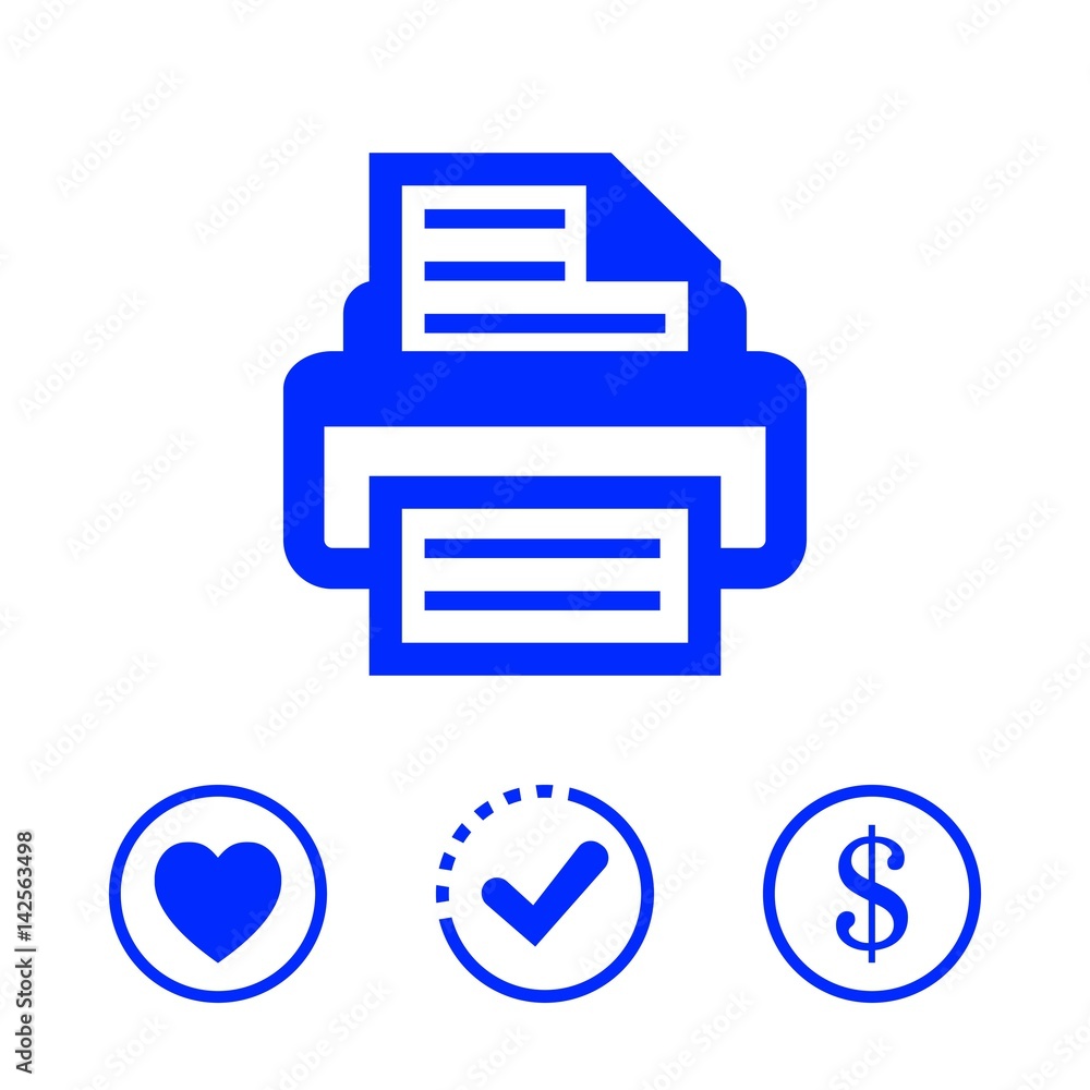 print icon stock vector illustration flat design print icon stock vector illustration flat design