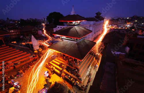 Night in Kathmandu Durbar Square photo