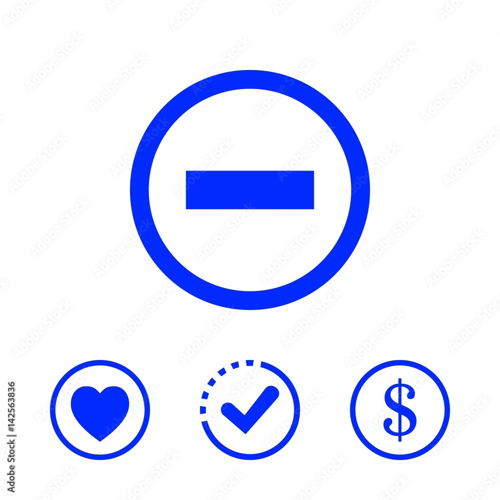 minus icon stock vector illustration flat design minus icon stock vector illustration flat design